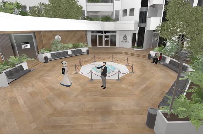 Der Interpol-Hauptsitz im Metaverse. (Bild: Interpol)